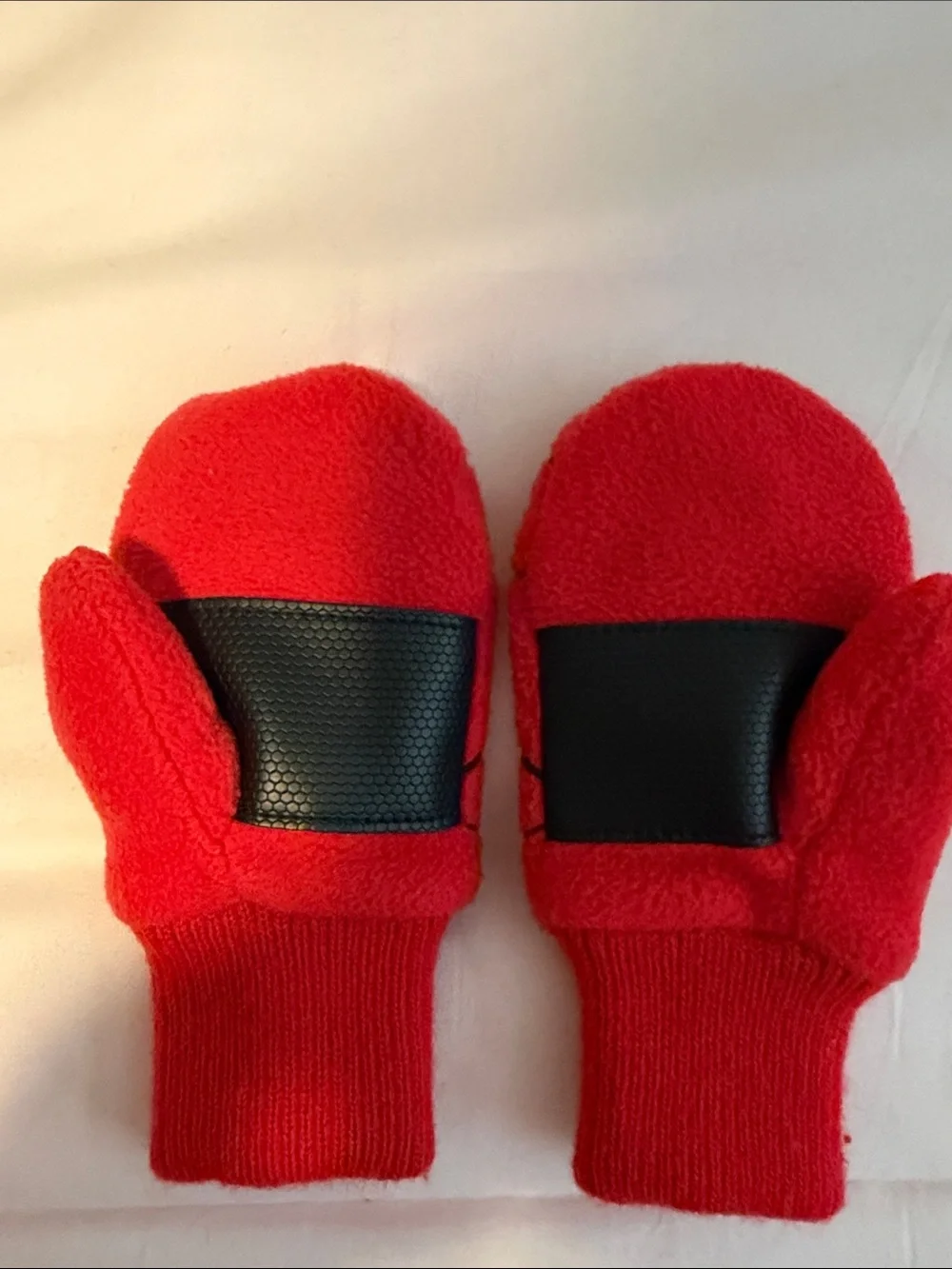 GAP Kids Spider-Man Mittens with Black Spider Web Design